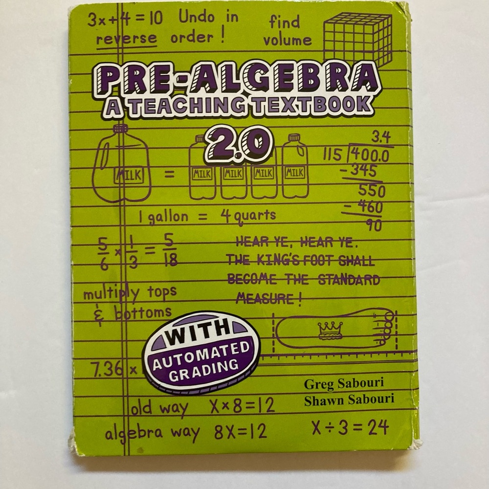 Teaching Textbooks Pre-Algebra 2.0
